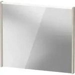 Duravit Spiegel mit LED-Beleuchtung &bdquo;D-Code&ldquo; 80 &times; 70 cm in Taupe Matt