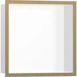 Hansgrohe XtraStoris Individual Wandnische Mattwei&szlig; mit Designrahmen 300x300x100 mm,