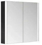 KEUCO SOMARIS Spiegelschrank Wandvorbau 2-t&uuml;rig schwarz matt