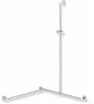 HEWI Duschhandlauf System 900 PG93, links, Edelstahl verchromt