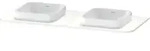 Duravit Konsole &bdquo;Happy D.2 Plus&ldquo;, links und rechts in Wei&szlig; Supermatt