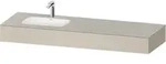 Einbauwaschtisch mit Konsole &bdquo;Qatego&ldquo; 160 &times; 55 &times; 17 cm