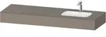Einbauwaschtisch mit Konsole &bdquo;Qatego&ldquo; 160 &times; 55 &times; 17 cm