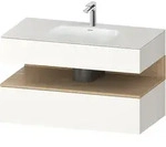 Einbauwaschtisch mit Konsolenwaschtischunterbau &bdquo;Qatego&ldquo; 100 &times; 55 &times; 60...