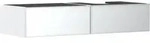 Xevolos E Waschtischunterschrank Mattwei&szlig; 1370/550 mit 2 Schubk&auml;sten f&uuml;r...