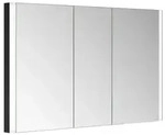 KEUCO SOMARIS Spiegelschrank Wandeinbau 3-t&uuml;rig schwarz matt