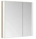 KEUCO SOMARIS Spiegelschrank Wandeinbau 2-t&uuml;rig asymmetrisch Eiche hell