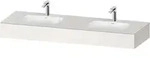 Einbauwaschtisch mit Konsole &bdquo;Qatego&ldquo; 160 &times; 55 &times; 17 cm