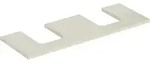 Geberit ONE Waschtischplatte mit Ausschnitt, sandgrau, hochgl&auml;nzend, 133,8 x 47,3