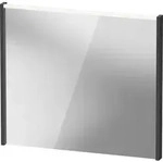 Duravit Spiegel mit LED-Beleuchtung &bdquo;D-Code&ldquo; 80 &times; 70 cm in Graphit Matt
