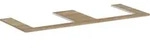 Hansgrohe Xelu Q Konsole, Eiche Natur, 1360x540 mm, 2 mittige Beckenausschnitte...