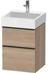 Duravit Waschtischunterschrank wandh&auml;ngend &bdquo;D-Neo&ldquo; 48,4 &times; 62,5 &times; 44,2 cm Eiche