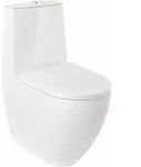 Kludi-RESA D Spiralflush-Stand-WC 64 cm, universeller Abfluss, wei&szlig; gl&auml;nzend