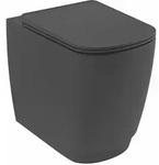 Kludi-RESA S Spiralflush-Stand-WC, 55 cm, Universalf&ouml;rmiger Abfluss Mattschwarz