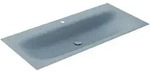KEUCO EDITION 11 ART Waschtisch mit 1-Loch Bohrung 1206x4x493 blue satin