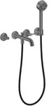 Hansgrohe AXOR One 3-Loch Wannenarmatur Unterputz Wandmontage Hebelgriffe Handbrause