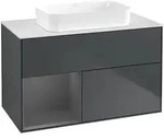 Villeroy & Boch Finion Waschbeckenunterschrank F65, 1000x603x501mm, Midnight Blue