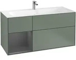 Villeroy & Boch Finion Waschbeckenunterschrank F06 1196x591x498mm Olive Matt/Ant.