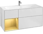 Villeroy & Boch Finion Waschbeckenunterschrank F06, 1196x591x498mm, mit Beleuchtung,