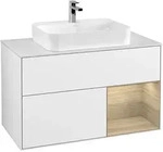 Villeroy & Boch Finion Waschbeckenunterschrank F37 1000x603x501mm Glossy White