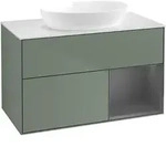 Villeroy & Boch Finion Waschbeckenunterschrank FA2 1000x603x501mm Olive Matt Lacquer