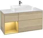 Villeroy & Boch Waschbeckenunterschrank Finion F41, Eckig, Oak Veneer...