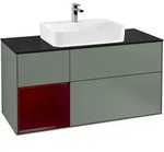 Villeroy & Boch Waschbeckenunterschrank Finion F41, Olive Matt Lacquer,