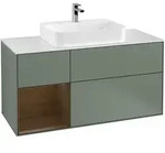 Villeroy & Boch Waschbeckenunterschrank Finion F41, Olive Matt Lacquer,...