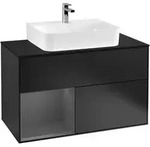 Villeroy & Boch Waschbeckenunterschrank Finion F11, 1000x603x501 mm, Black Matt