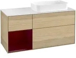 Villeroy & Boch Waschbeckenunterschrank Finion F681H, Eckig Oak Veneer,