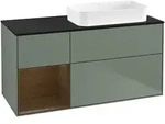 Villeroy & Boch Waschbeckenunterschrank Finion F68, Olive Matt Lacquer,...