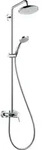 Hansgrohe Croma Showerpipe 27222XXX - Chrom, 220 mm Brausekopfgr&ouml;&szlig;e, RainAir