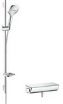 Hansgrohe Raindance Select E Brausesystem Aufputz 120 mm, Chrom, 3 Strahlarten,