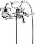 Hansgrohe 16551000, Hansgrohe AXOR Montreux 2-Griff Wannenarmatur Aufputz, Chrom,