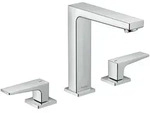 Hansgrohe Metropol 3-Loch Waschtischarmatur in Chrom, Ausladung 152 mm, Auslaufh&ouml;he