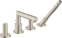 Hansgrohe 45444820, Hansgrohe 4-Loch Wannenarmatur Axor Uno F-Set Zerogriff chrom