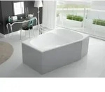Hoesch Badewanne &bdquo;Spectra&ldquo; trapez 180 &times; 120 cm, rechts in Wei&szlig;