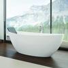Hoesch Badewanne „Namur“ freistehend oval 170 × 75 cm in Weiß Matt