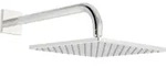 HansaVIVA Kopfbrause HansaVIVA 0418 Rosette eckig 1-strahlig Ausladung 400 mm...