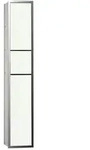 WC-Modul asis 150, chrom / optiwhite Unterputz, 964 mm, Doppelfach mit Boden mit