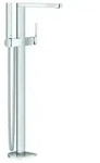 Einhand-Wannenbatterie Plus 23846_3, Bodenmontage, Fertigmontageset f&uuml;r 45984, mit