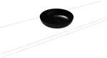 Kaldewei MIENA Waschtisch-Schale, rund, 450 mm Durchmesser, schwarz, Perl-Effekt,