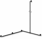 HEWI Duschhandlauf System 900 PG56, Edelstahl, pulverbeschichtet, schwarz