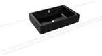 Kaldewei PURO S Aufsatzwaschtisch, schwarz, 600x385 mm, Randh&ouml;he 120 mm, mit