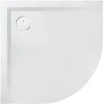Duschwanne Muna 1/4-Kreis 900x900x30 mit Antirutsch, Material Solique, wei&szlig;