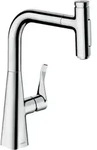 Hansgrohe Metris Select M71 Einhebel-K&uuml;chenmischer 240 mit Ausziehbrause 2-Jet in