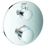 Thermostat-Wannenbatterie Grohtherm 24077, mit integrierter 2-Wege-Umstellung,