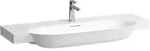 Waschtisch THE NEW CLASSIC 480x1200x165 1 Hahnloch mit &Uuml;berlauf wei&szlig;