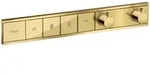 Hansgrohe RainSelect Thermostat Unterputz, 4 Verbraucher, Polished Gold Optic