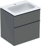 Geberit 502331JK1, Geberit iCon M&ouml;belwaschtisch Set MWT, 2 Schubladen, 60x63x48 cm,